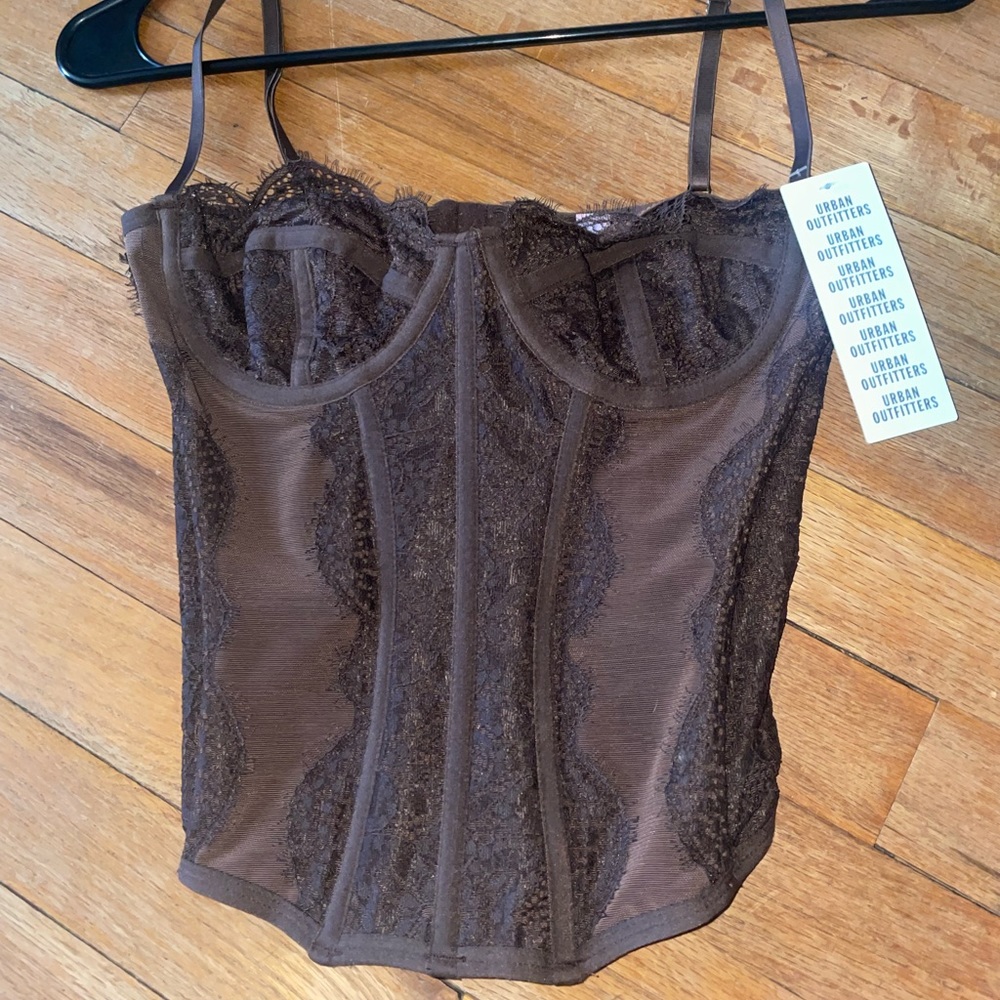 urban corset brown size medium